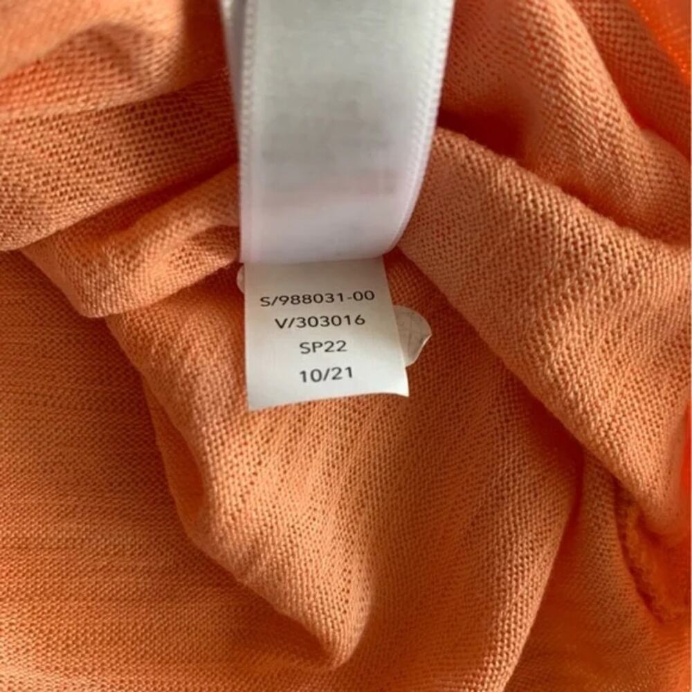 Athleta Women's Breezy Wrap Sleeveless Tank Camisole Top Orange Peach Size M - Picture 8 of 13